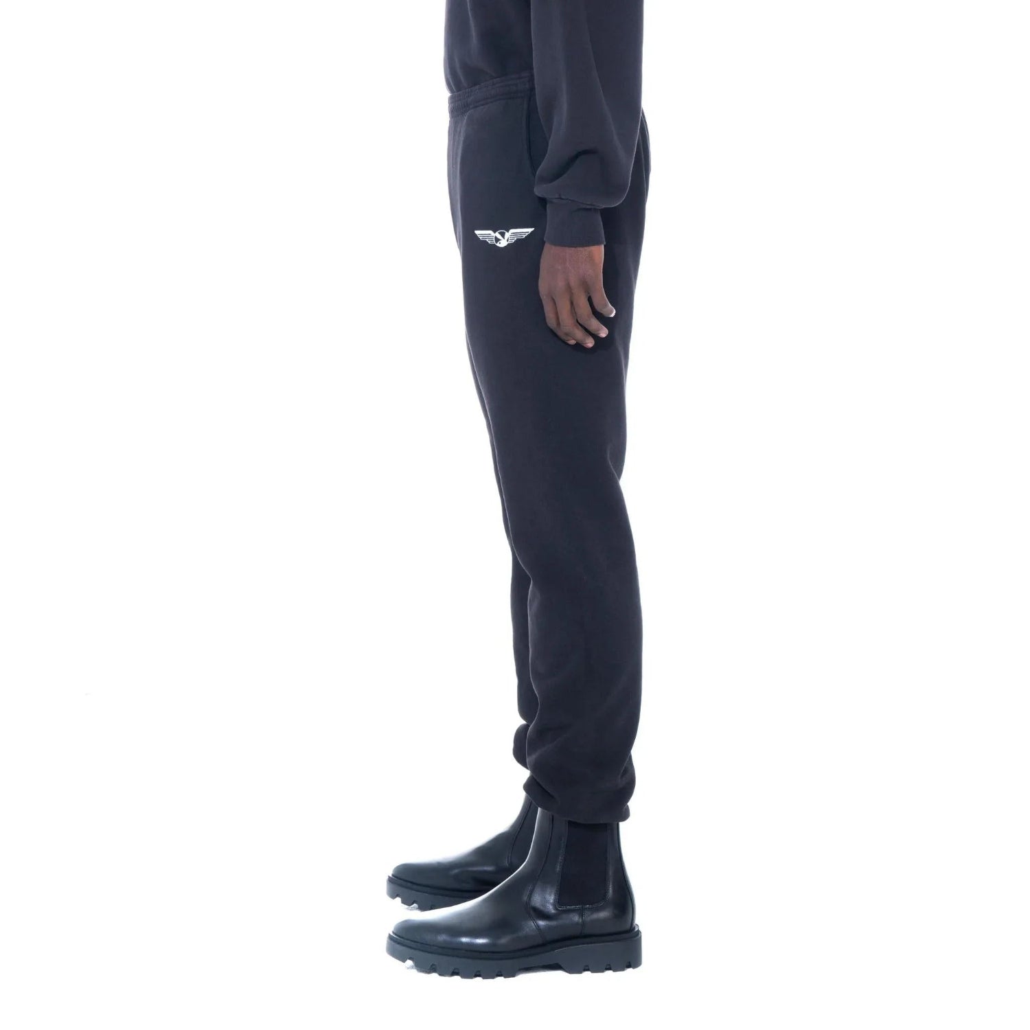 Playboy Aviation Wings Jogger Cotone Felpa Neri