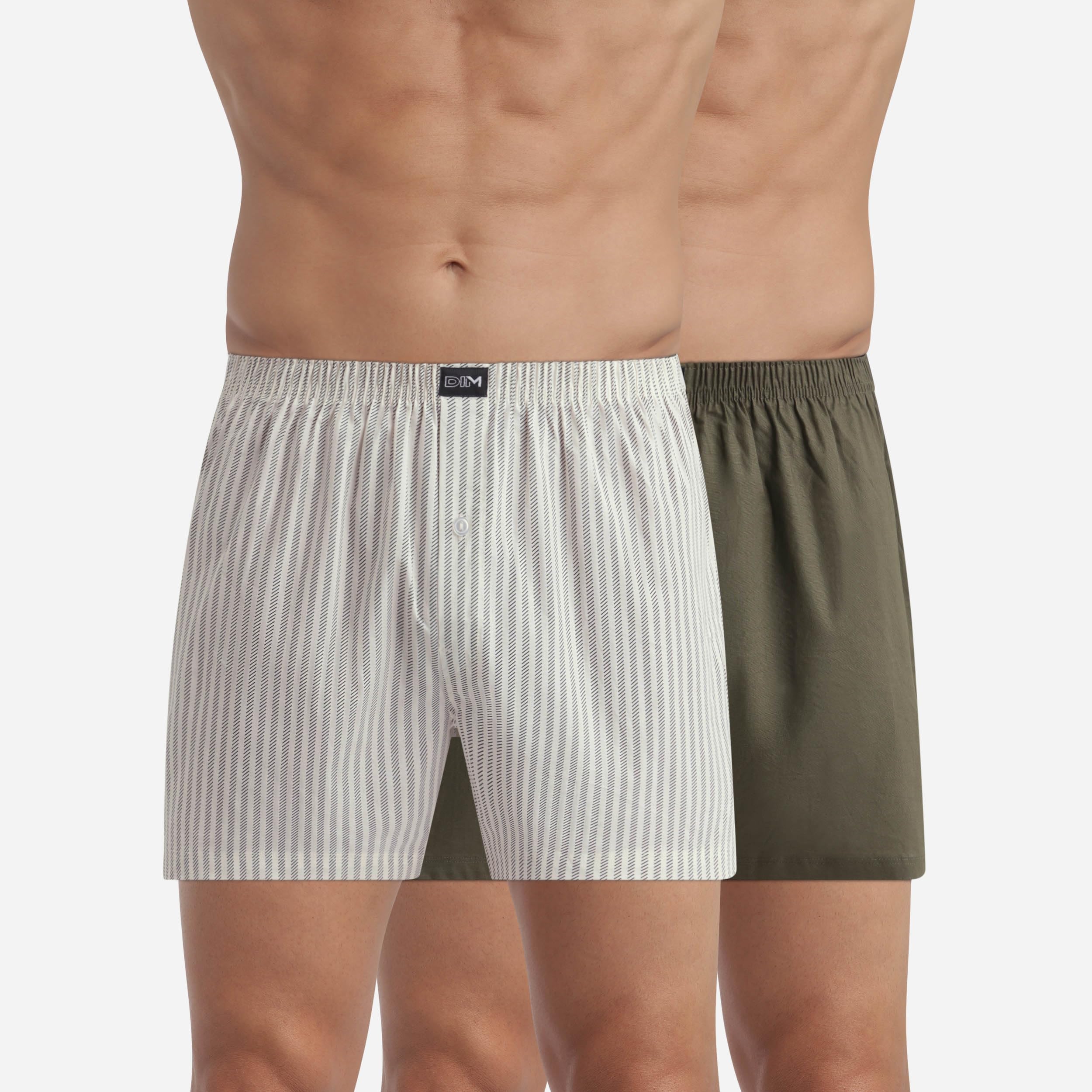 DIM Morbido Cotone boxer uomo elasticizzato fantasia 2P