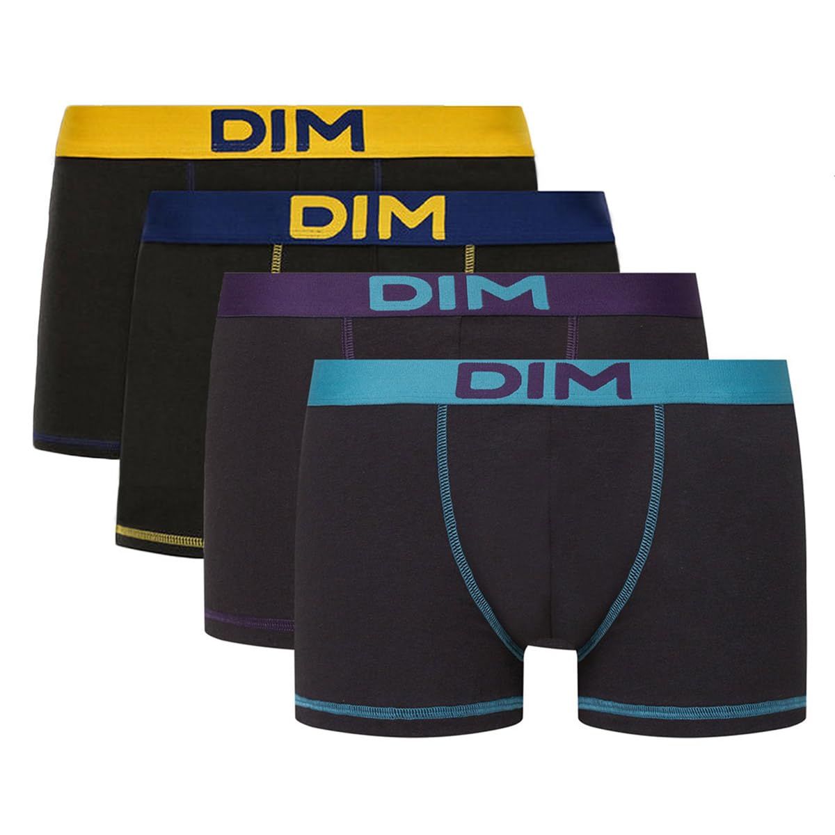 Dim Mix & Colors Boxer Uomo x4 Cotone Stretch