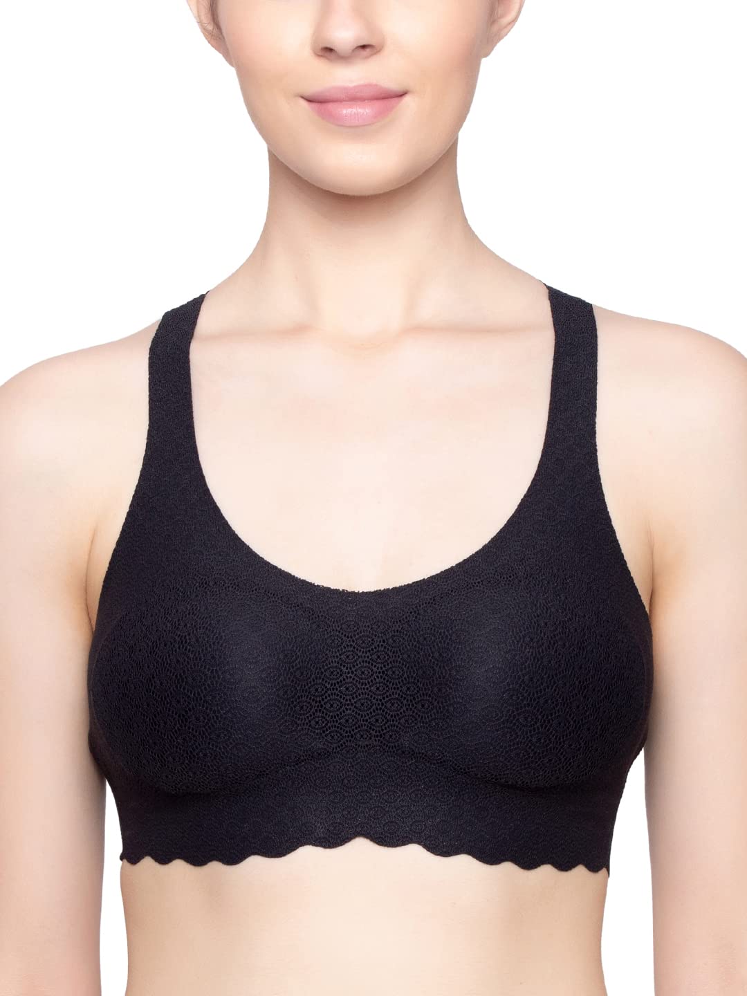 sloggi Zero Lace bustino donna nero pizzo