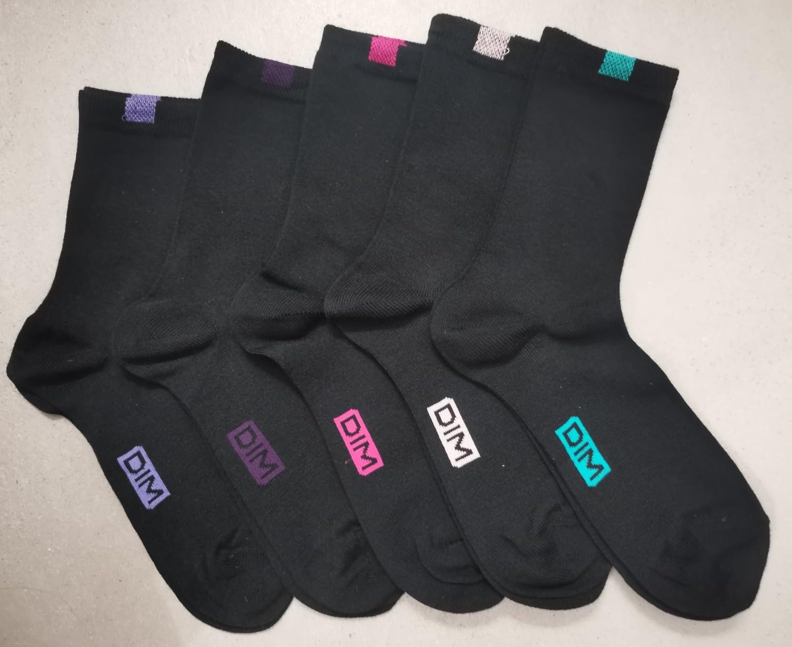 Dim Ecodim Calze Donna Nero 5 Paia Cotone