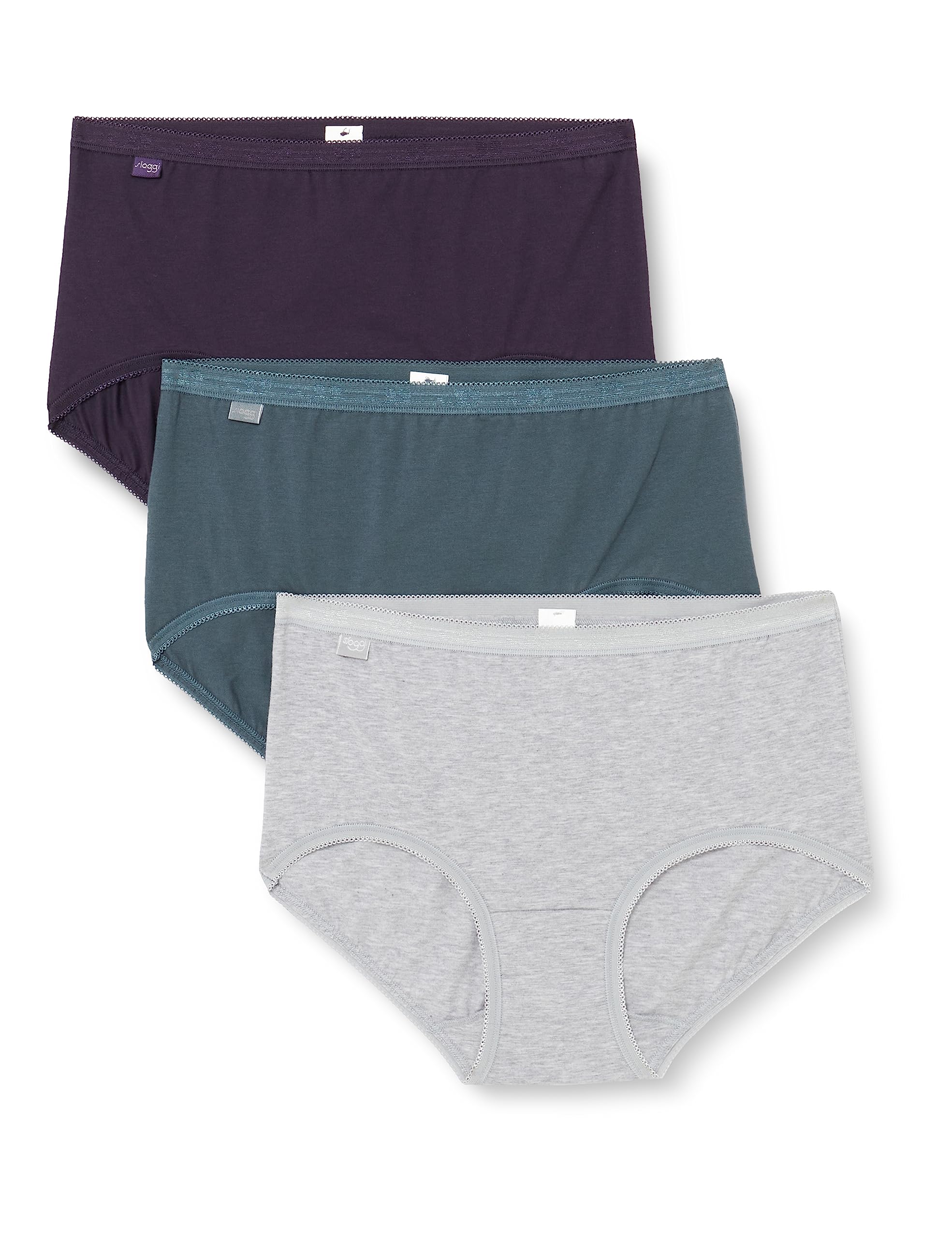 sloggi Basic+ Midi slip donna 3 pezzi cotone elasticizzato