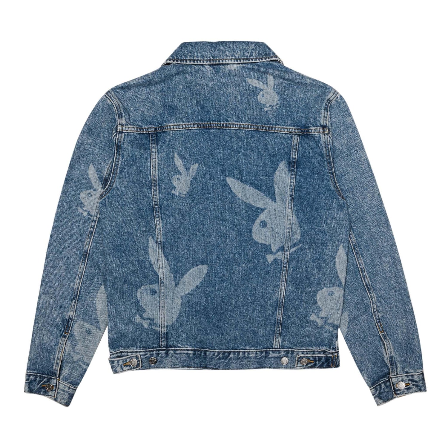 Playboy Repeating Logo giacca jeans denim