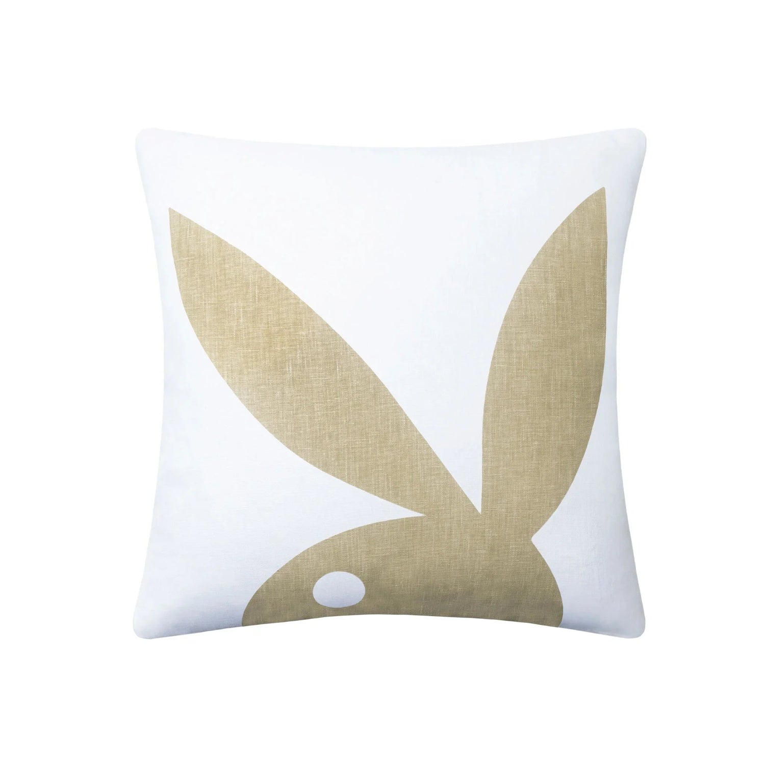 Playboy Shadow Bunny cuscino lino grigio 50x50