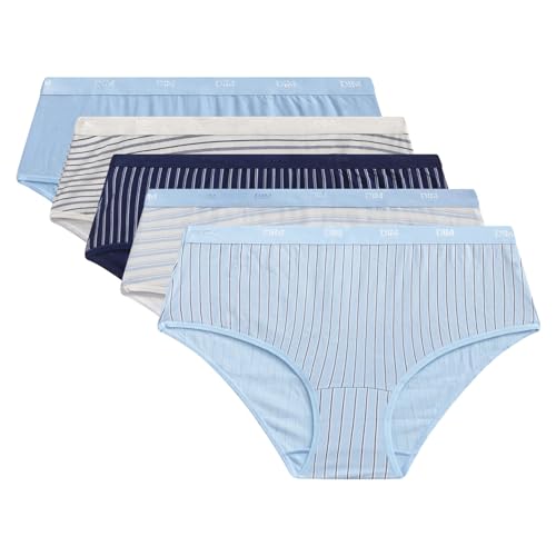 DIM Les Pockets culotte donna x5 cotone blu S