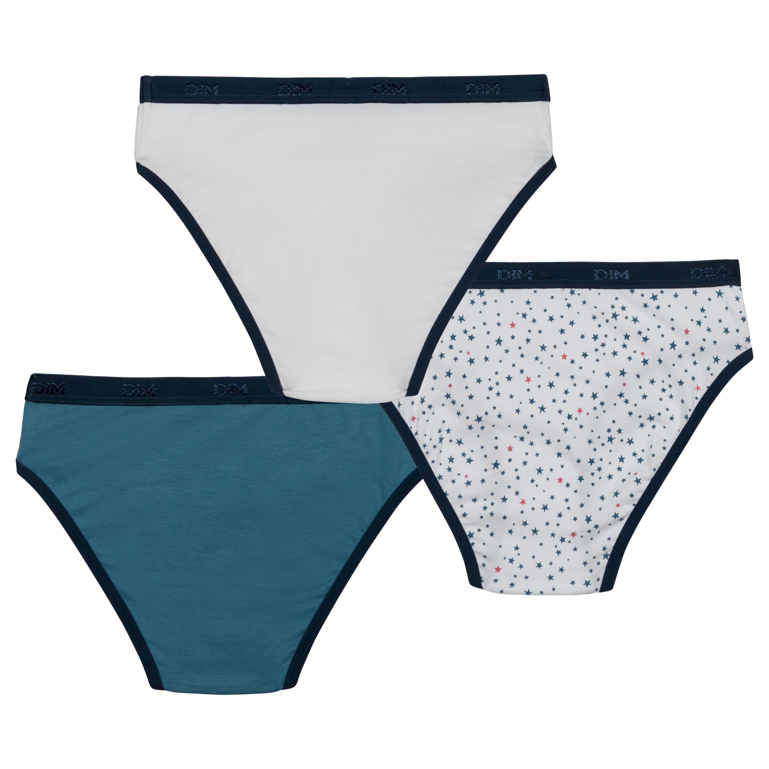 DIM Les Pockets slip bambina x3 cotone colori