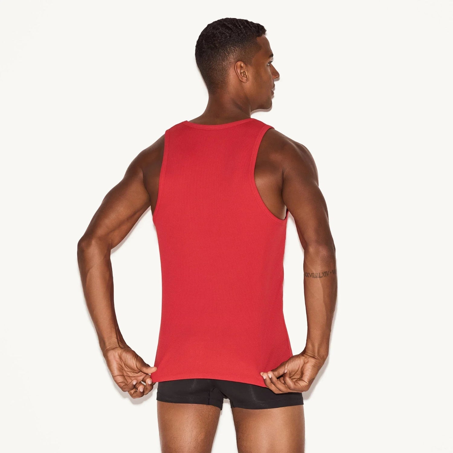 Playboy Essentials Rib canotta nera modal