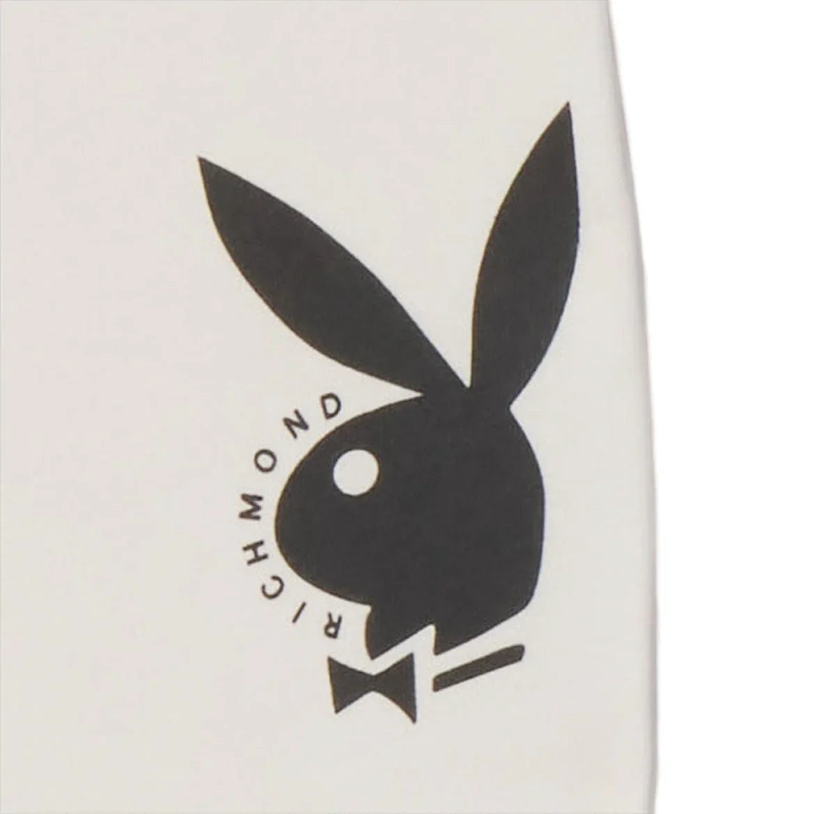 Playboy x John Richmond Classic Logo pantaloni tuta panna