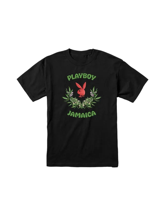 Playboy Jamaica Core Logo Tee t-shirt nera cotone