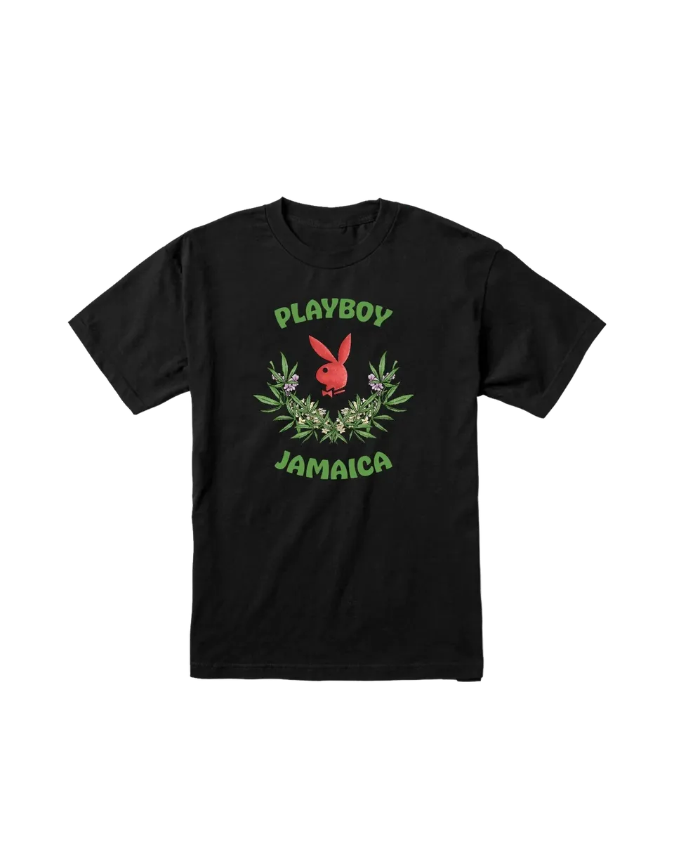 Playboy Jamaica Core Logo Tee t-shirt nera cotone