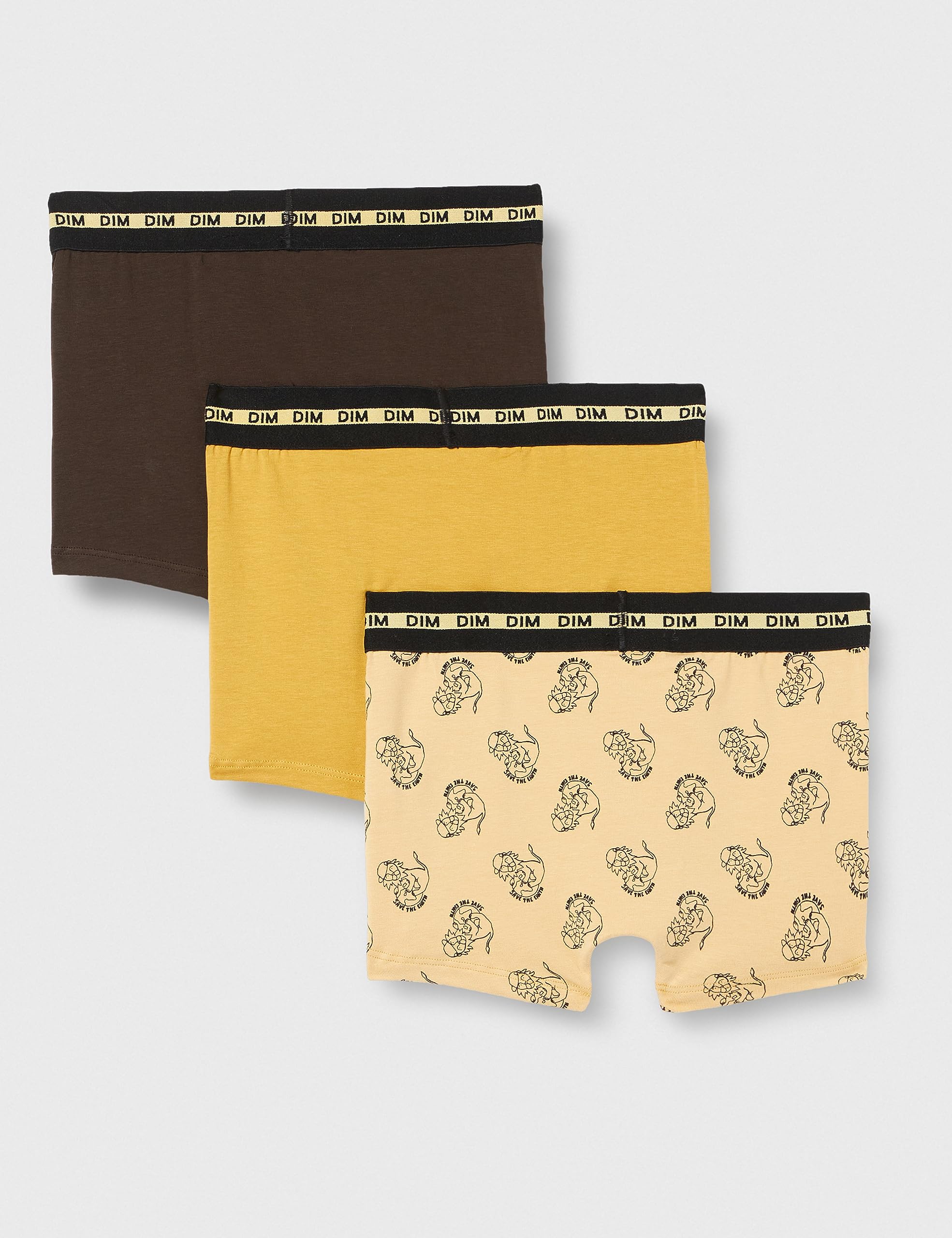DIM Fashion Coton Boxer Bambino Cotone Stampa Lion