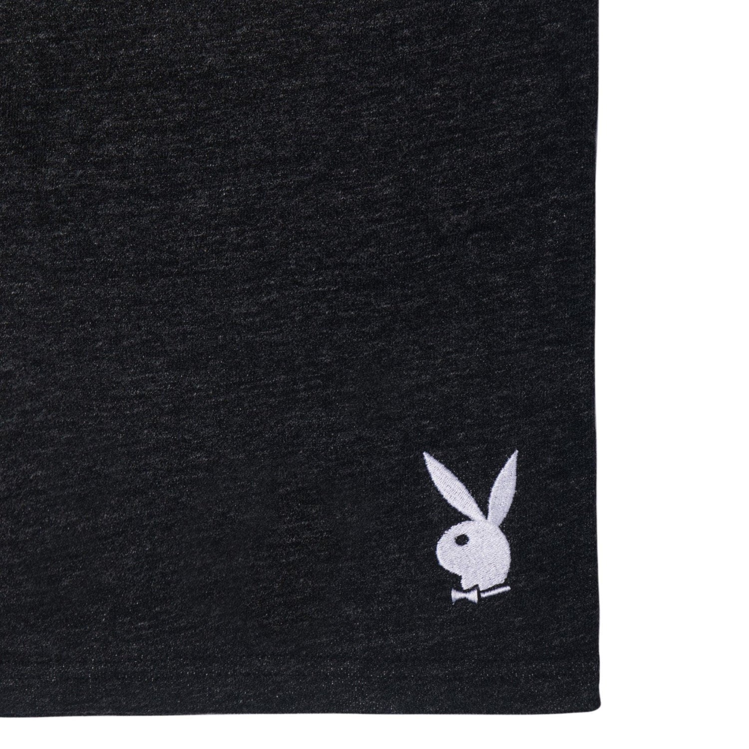 Playboy Rabbit Head pantaloncini sweat nero cotone pesante