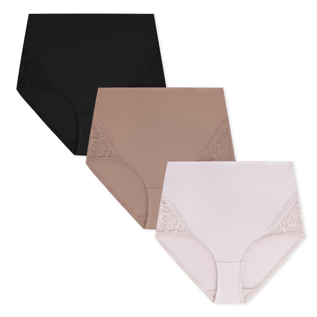 René Rofé Shaping slip modellante vita alta 3 pezzi pizzo