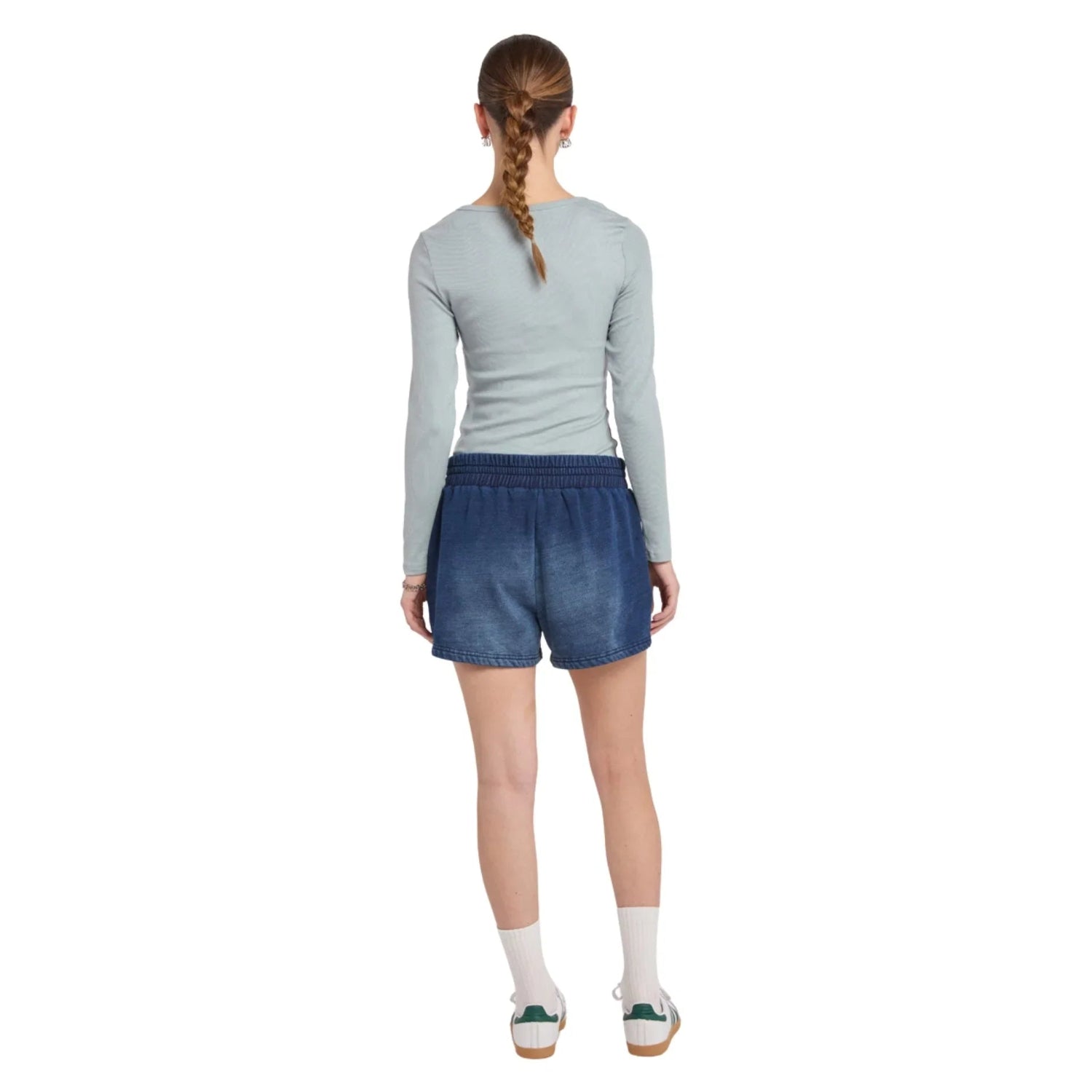 Playboy Fray Boy shorts indaco lacci elastico ricamo