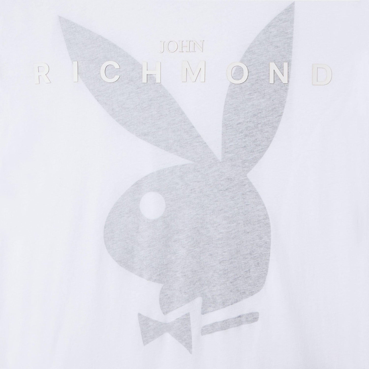 Playboy x John Richmond Rabbit Head maglietta bianca