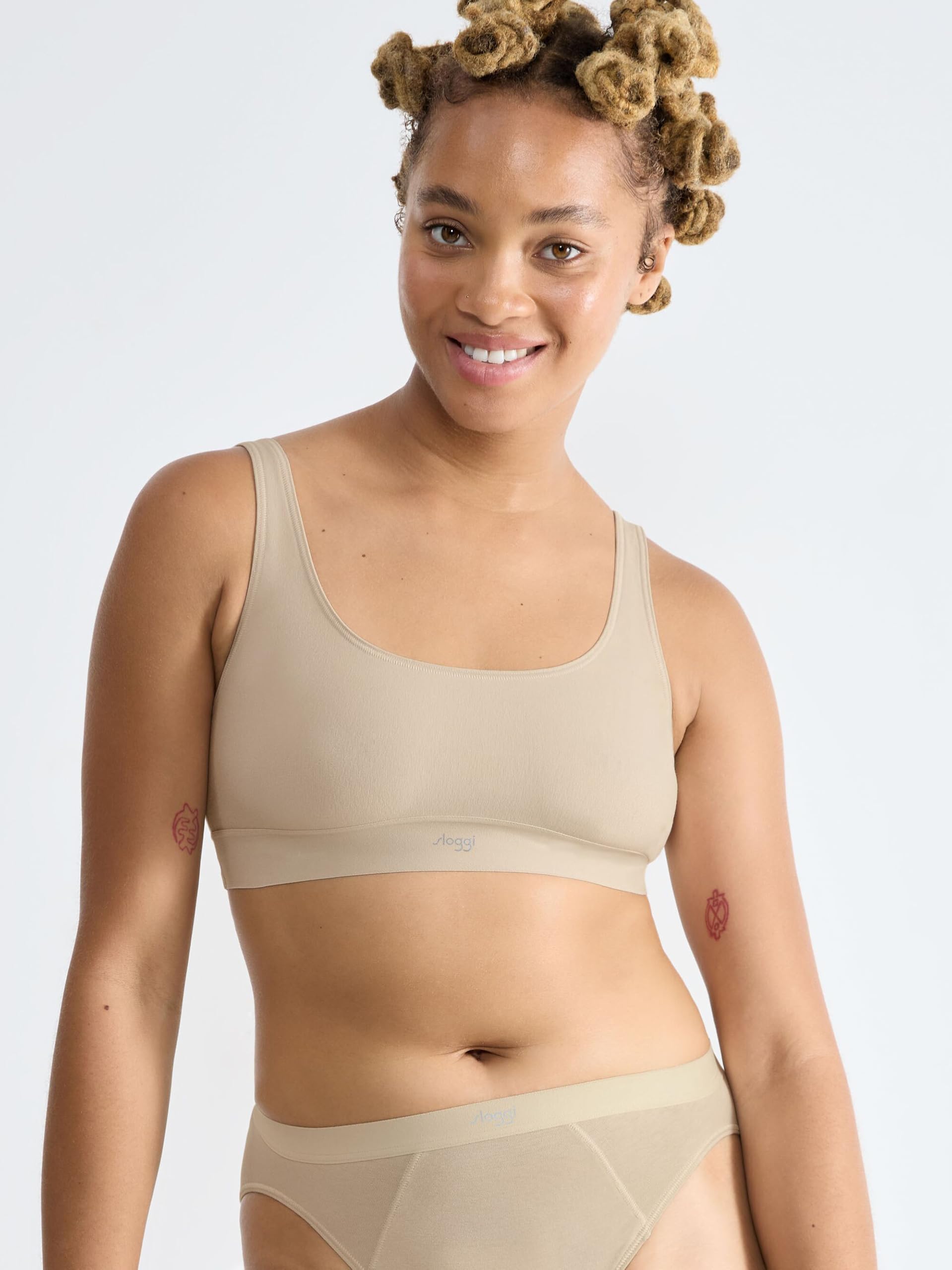 Sloggi Ever Ease Top Bra Reggiseno Pacco da 1 Cotone Morbido