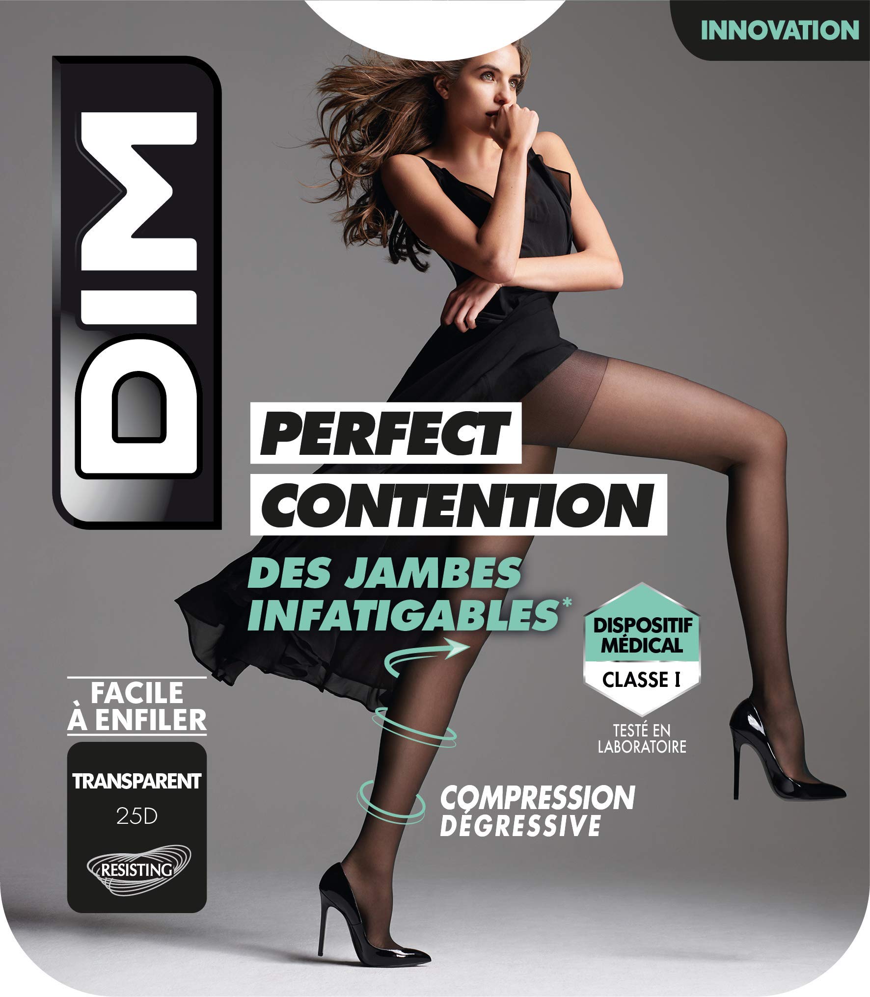 DIM Contenitività Perfetta 25D Collant Donna Nero