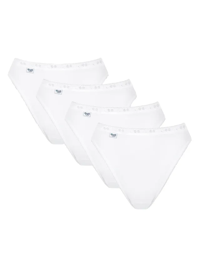 Sloggi Basic+ Tai slip donna 6 pezzi bianco cotone