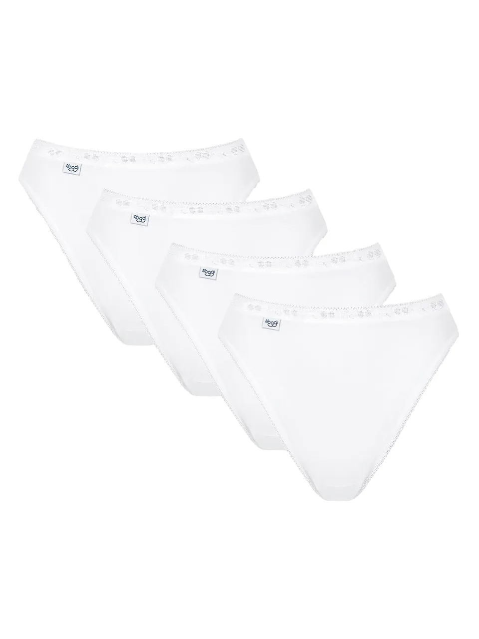 Sloggi Basic+ Tai slip donna 6 pezzi bianco cotone