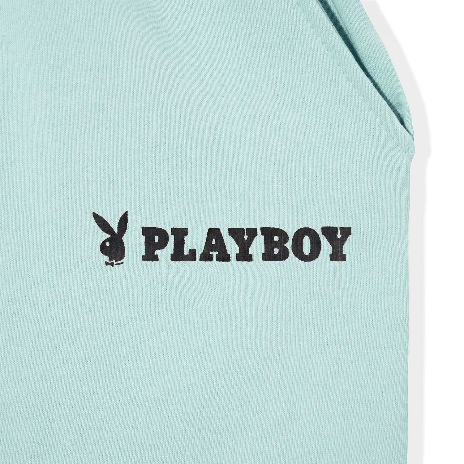 Playboy Logo Boyfriend Short shorts Mint cotone