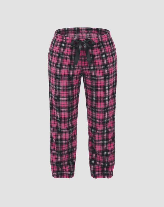 René Rofé pantaloni pigiama pile 2 pezzi cani fiocchi