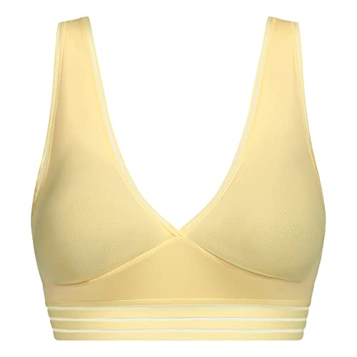 DIM reggiseno donna S giallo senza cuciture effetto pelle