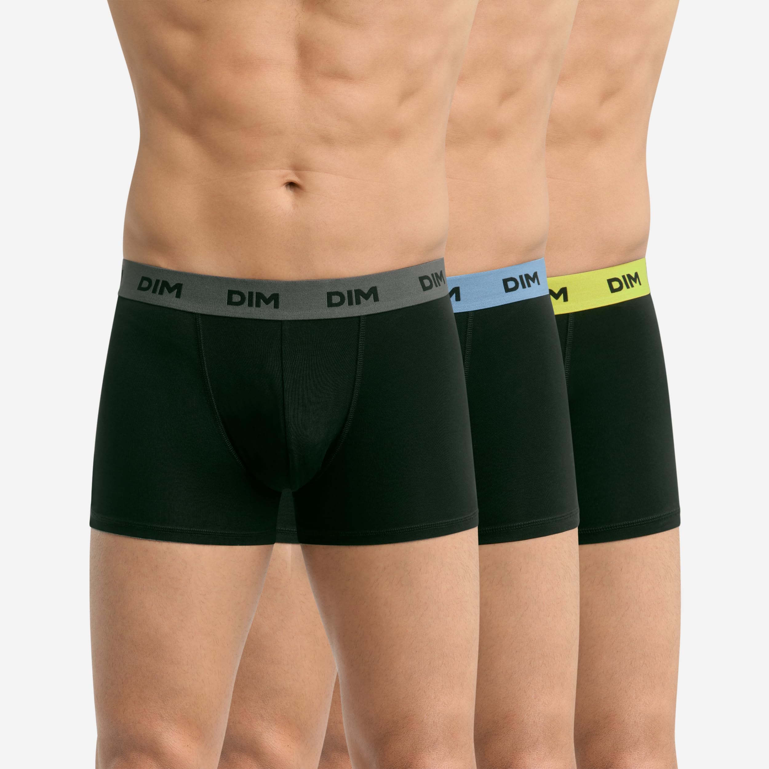 Dim Mix and Colors Boxer Uomo 6pz Cotone Nero Cintura Logo