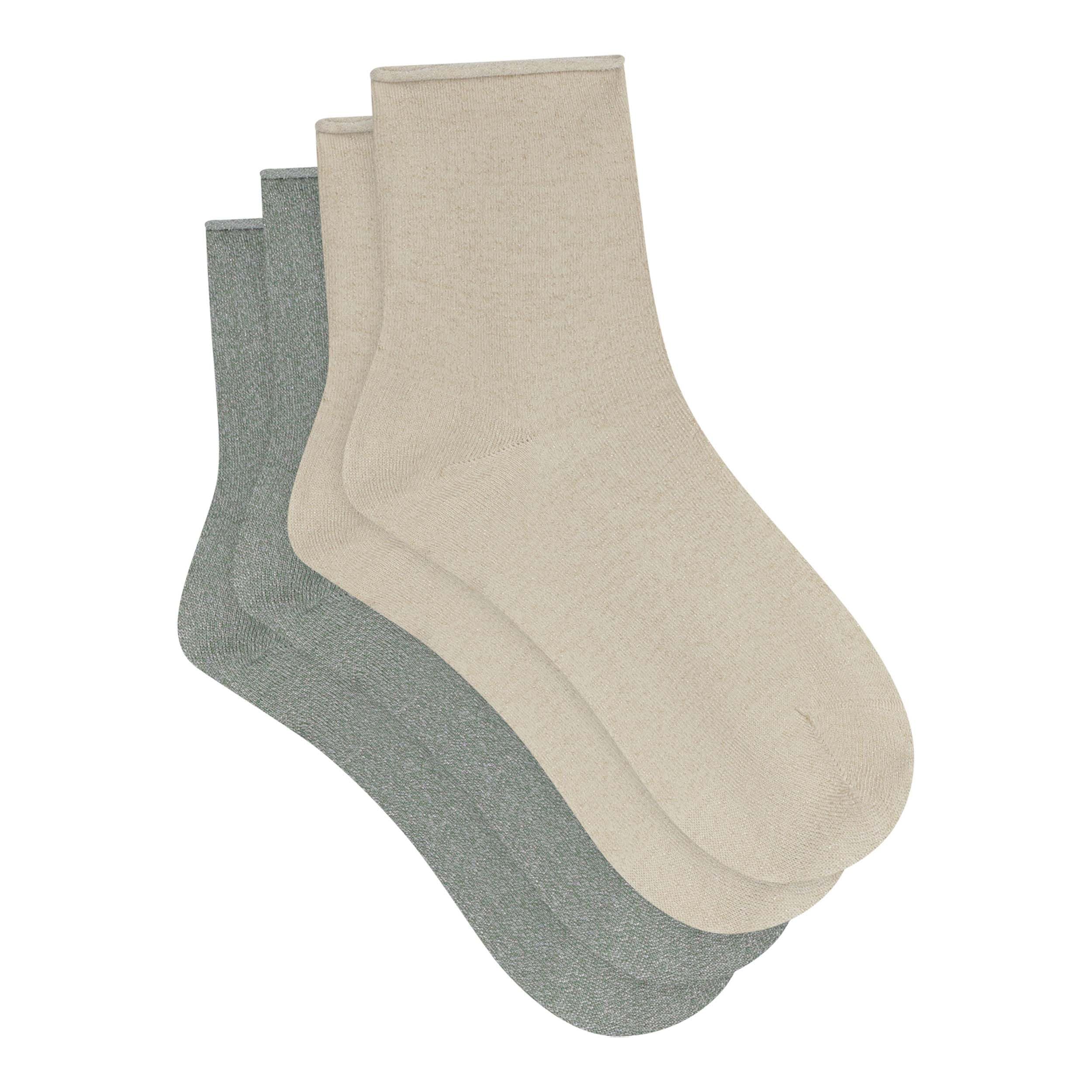 DIM Stellaire calzini corti x2 blu marino lurex