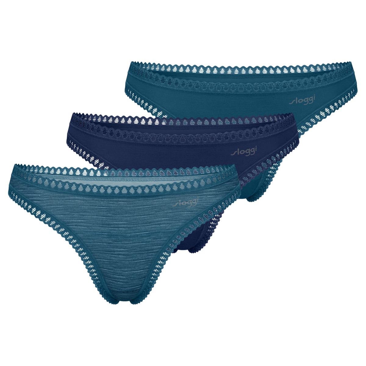 sloggi GO Crush String slip donna 3 pezzi pizzo