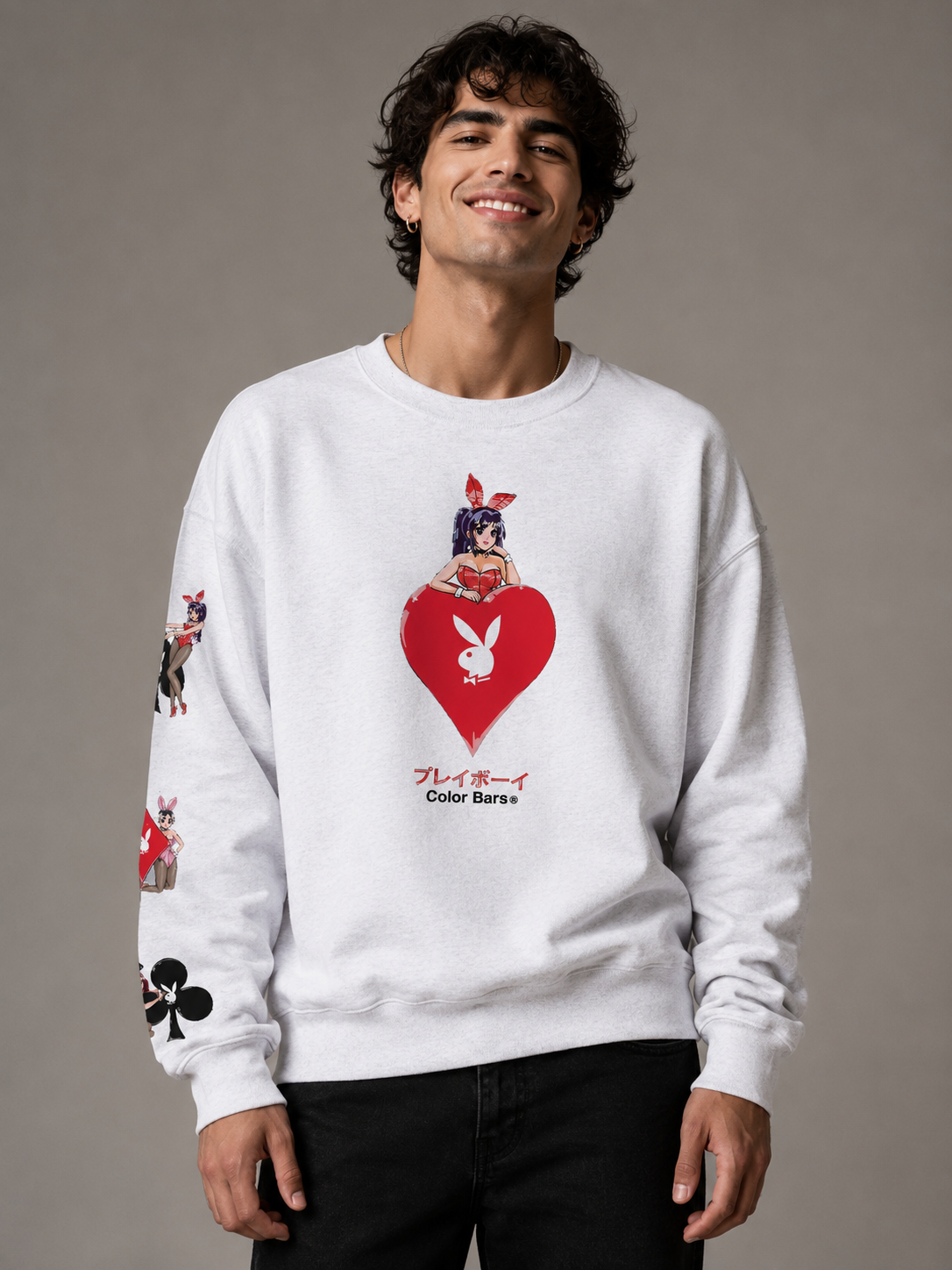 Playboy Ace of Hearts 3.0 Felpa Girocollo Unisex