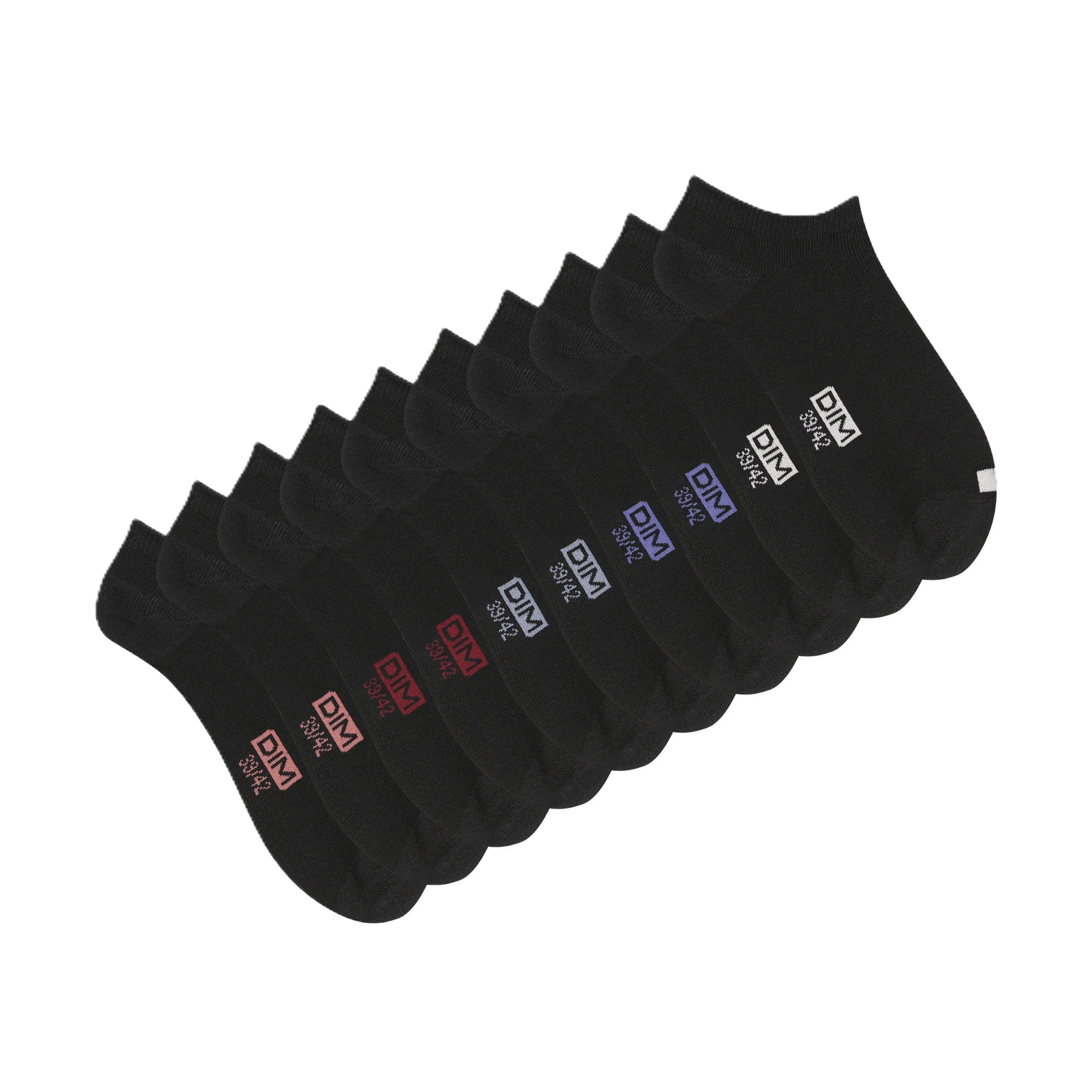 DIM Ecodim calzini uomo x5 neri maglia fine