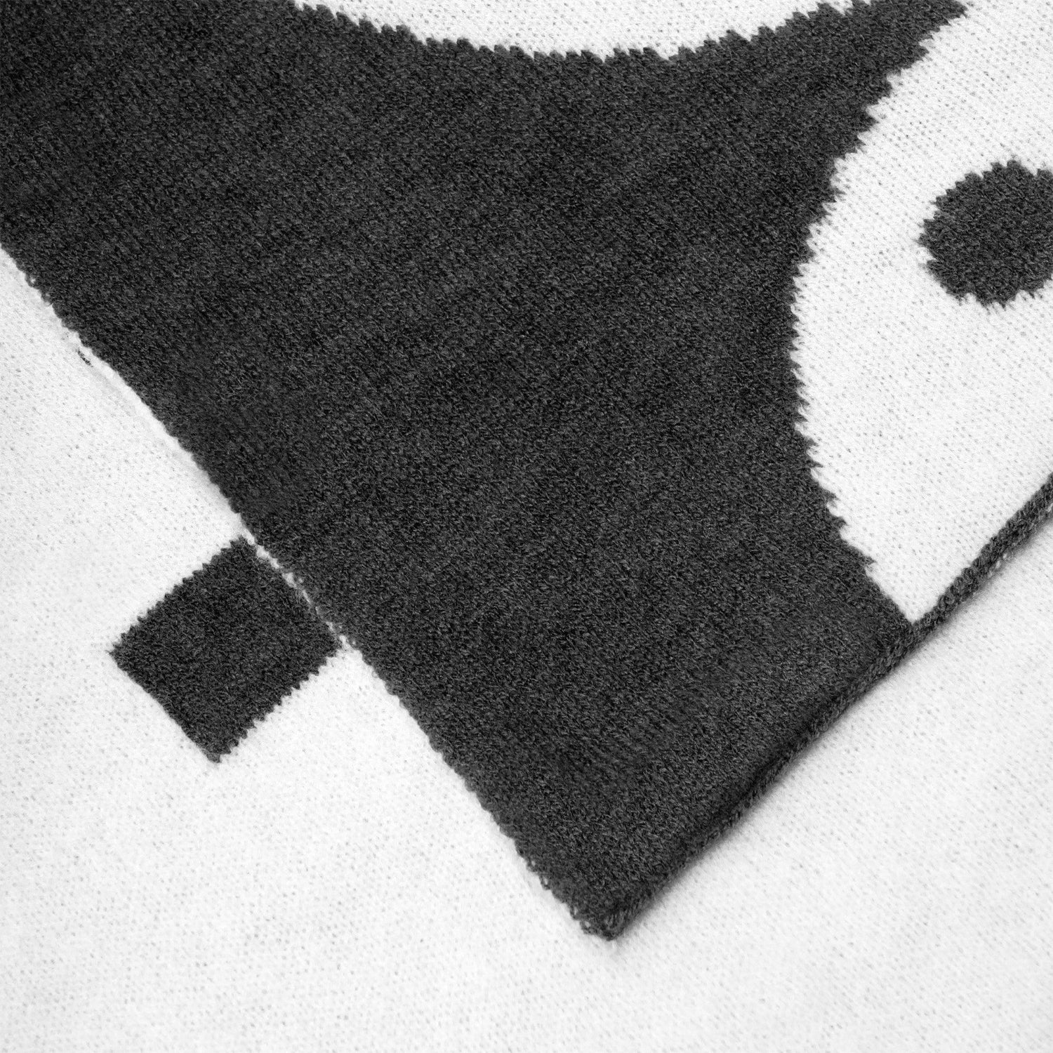 Playboy Knit Logo sciarpa donna nera 240 cm calda