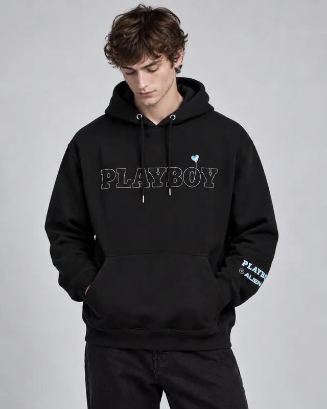 Playboy x Audien Chrome Heart felpa cappuccio nero