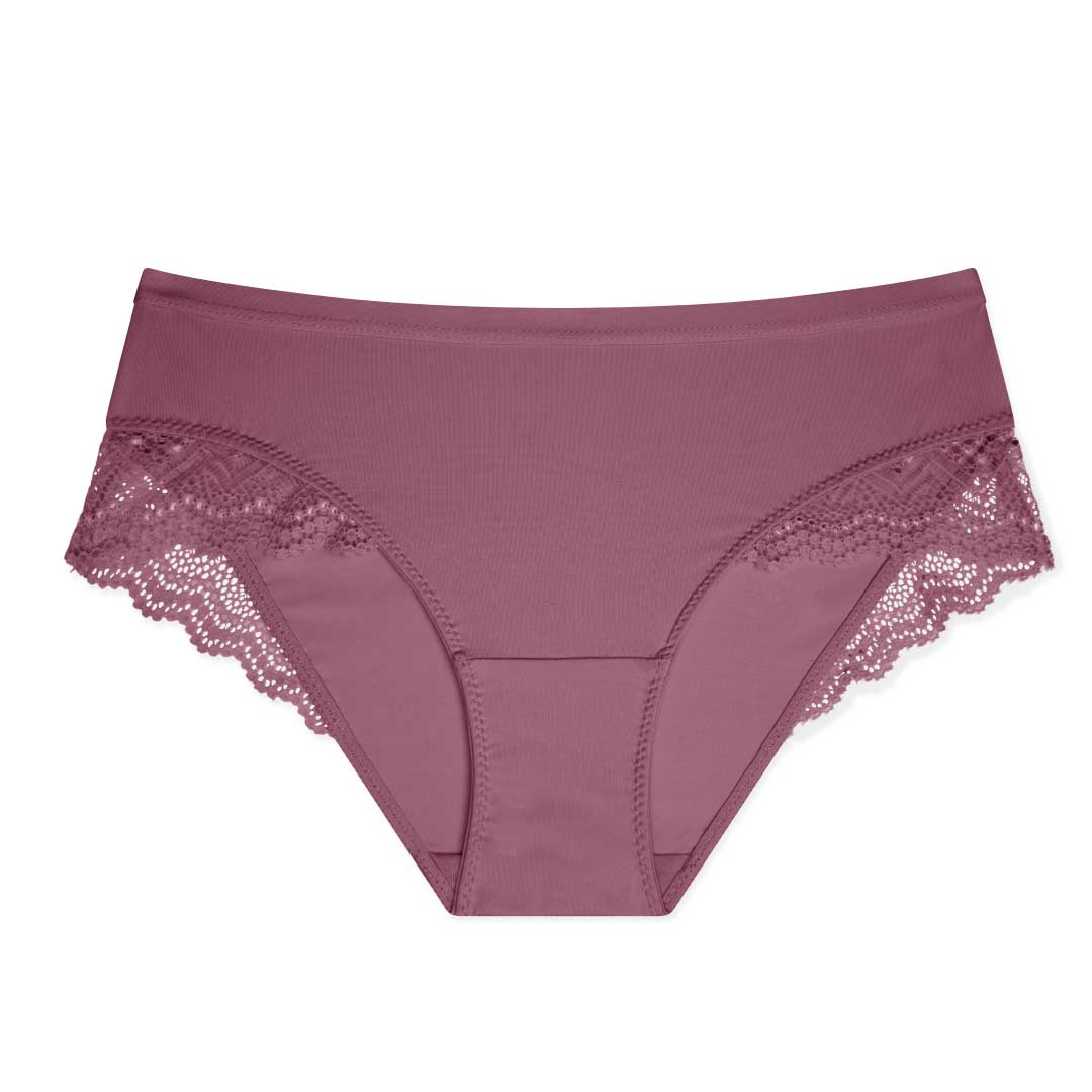 René Rofé Neo Du Jour Laser Cut slip hipster pizzo taupe