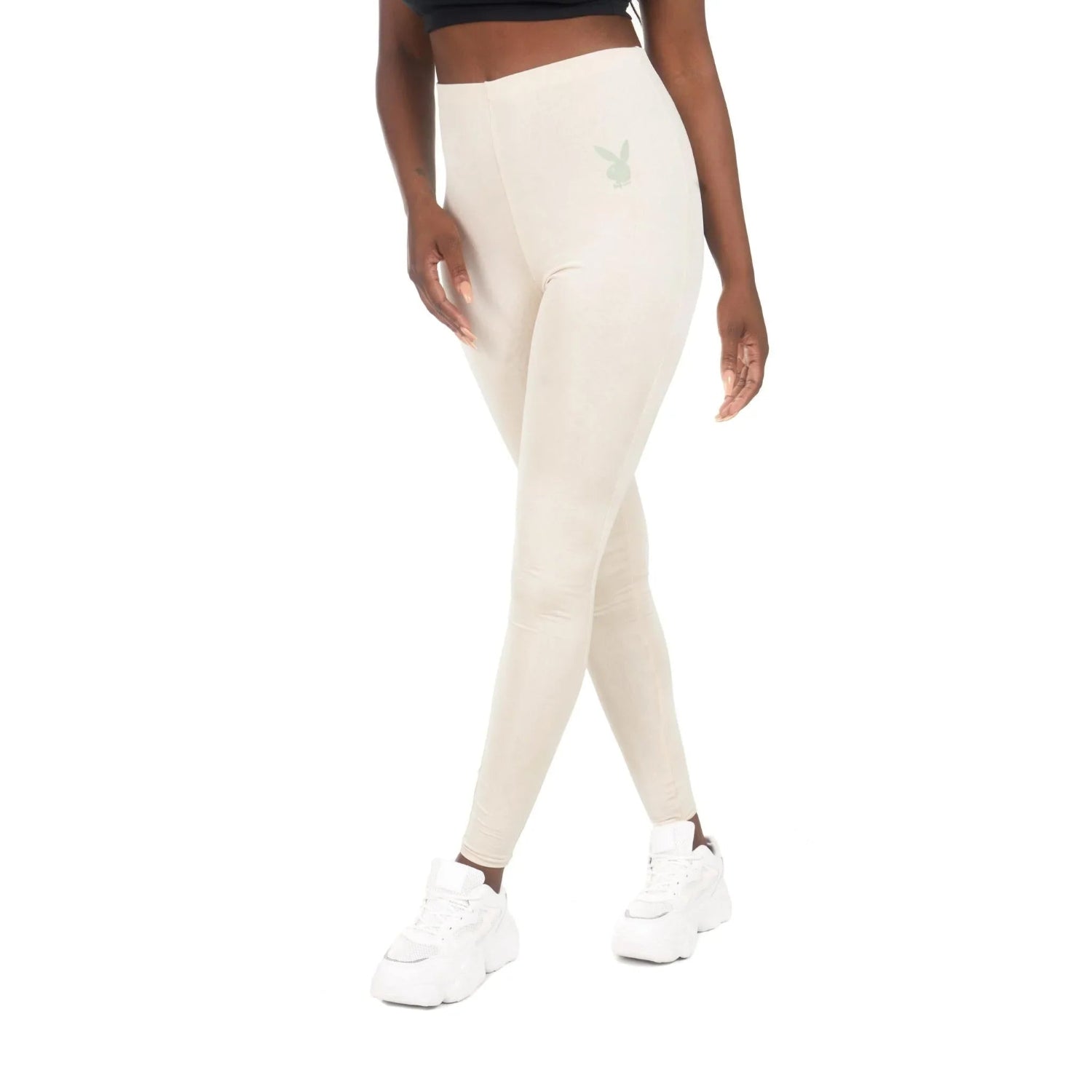 Playboy Lifestyle leggings donna vita alta blu
