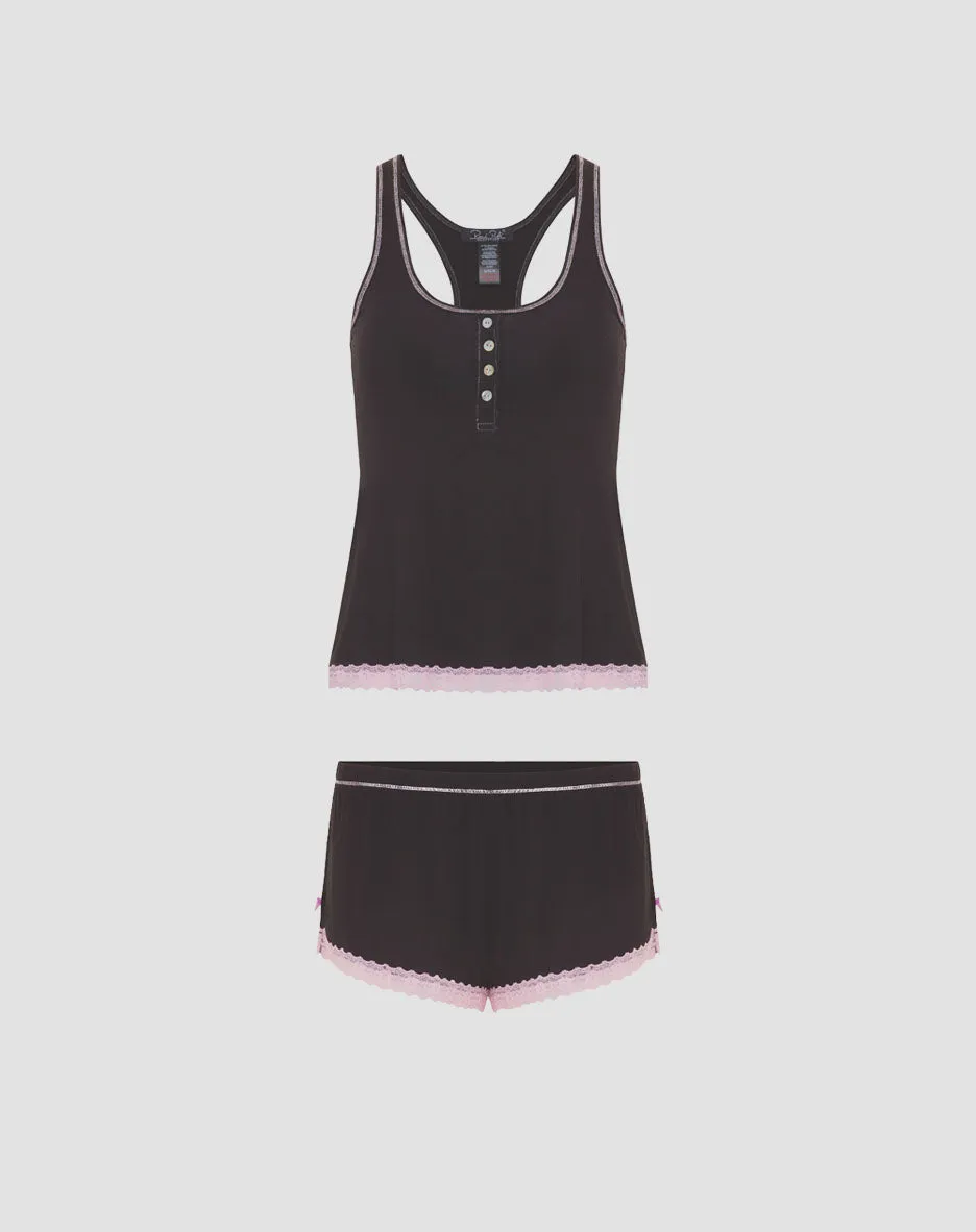 René Rofé Racerback Short Set pigiama corto 2 pezzi leggero