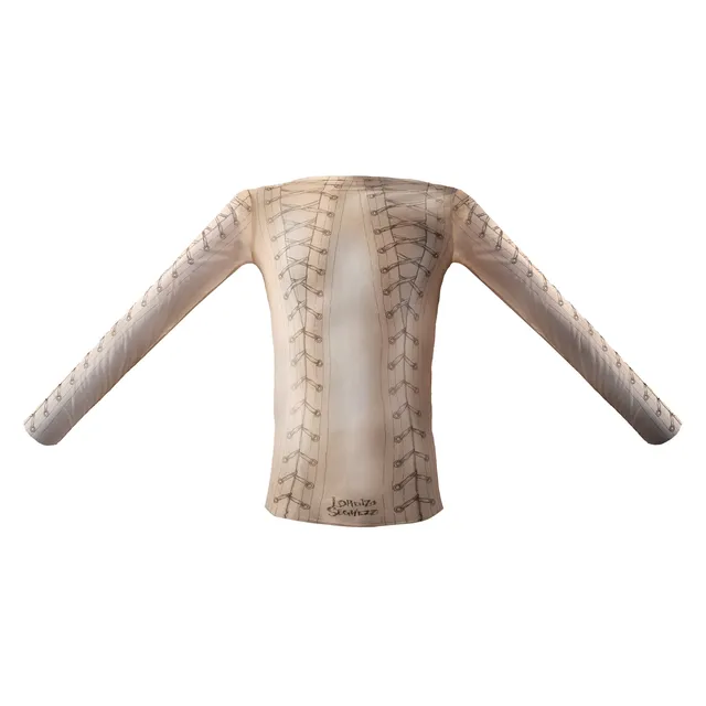 Lorenzo Seghezzi Corset Print top mesh dark M