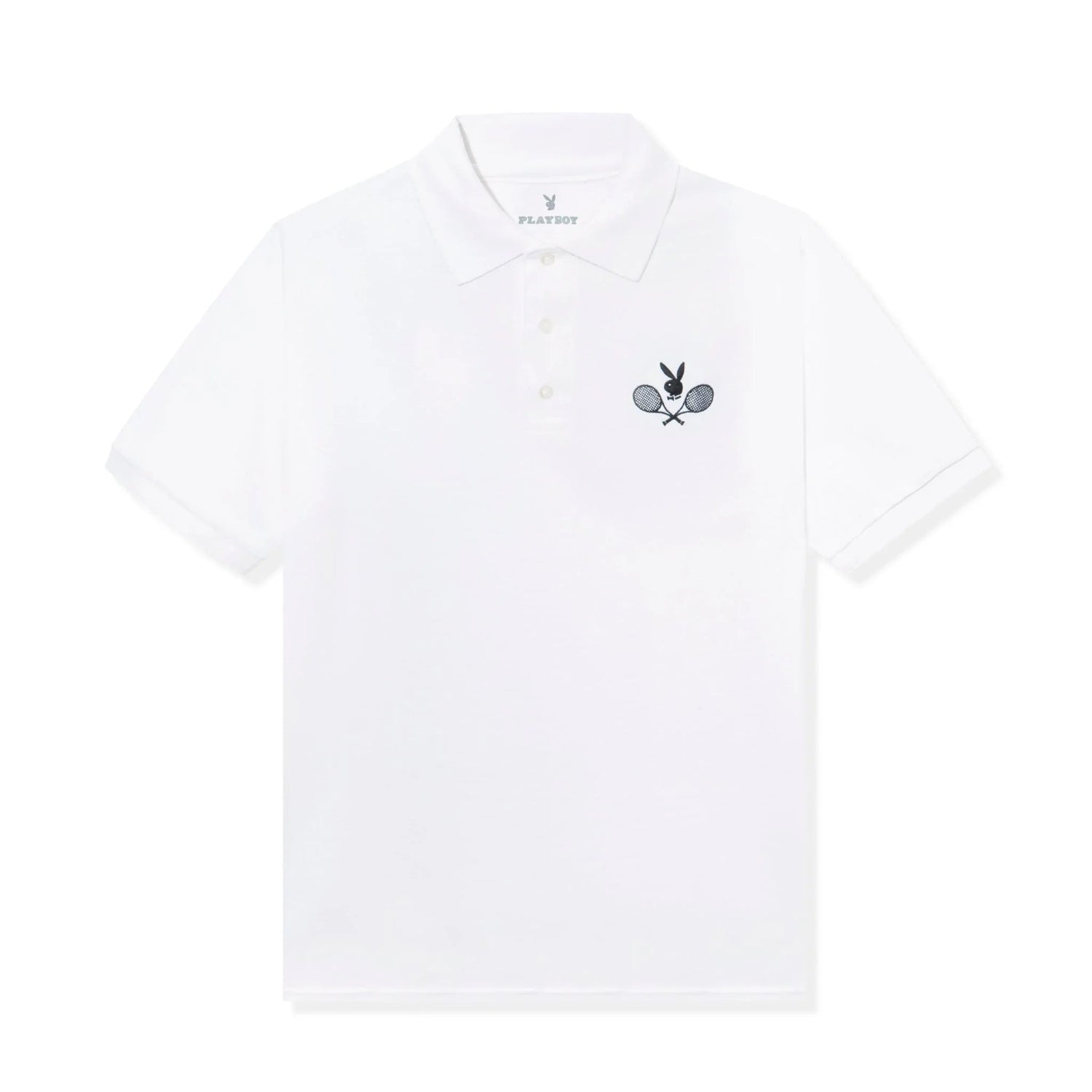 Playboy Tennis Club polo bianca cotone
