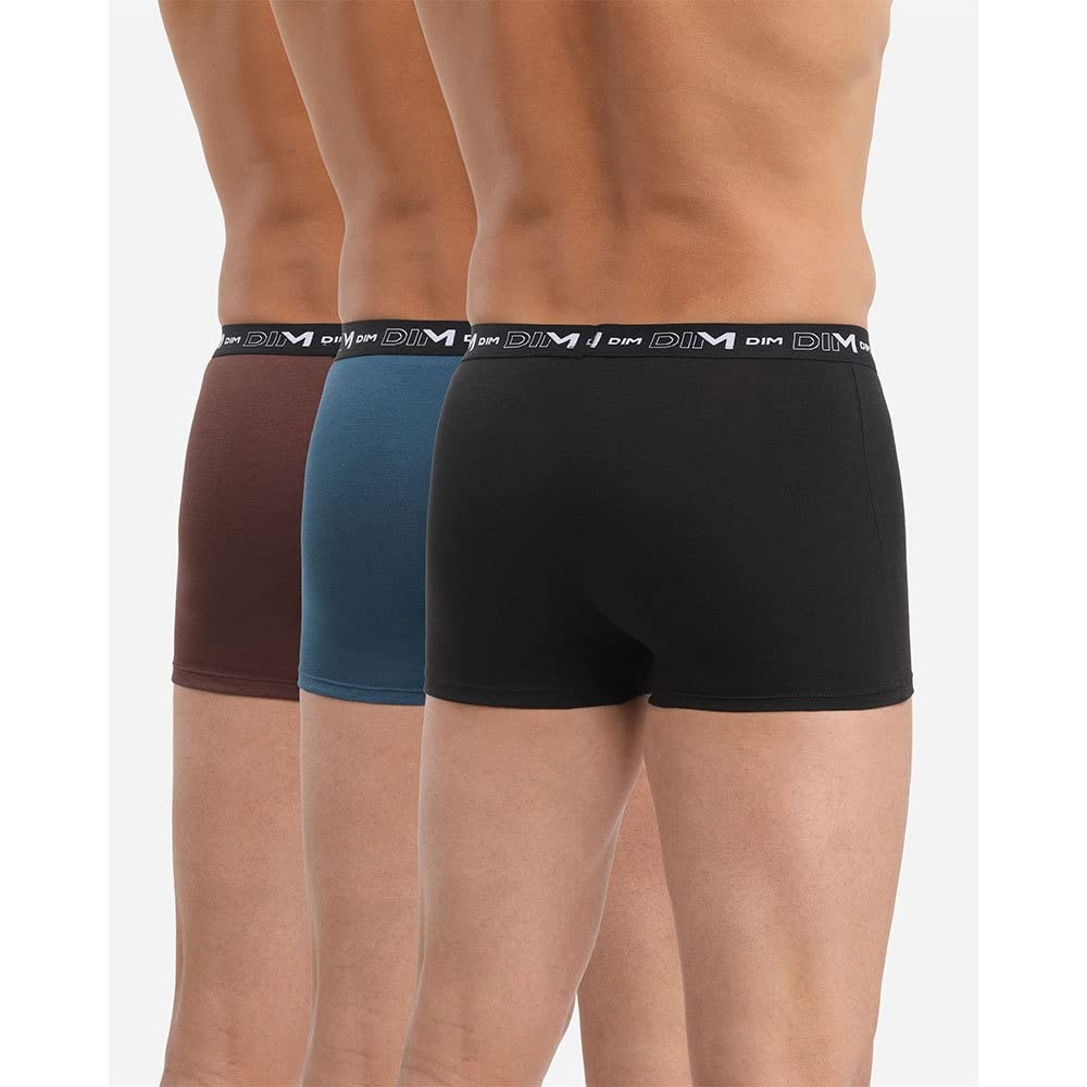 DIM boxer uomo 3 pezzi cotone elasticizzato nero