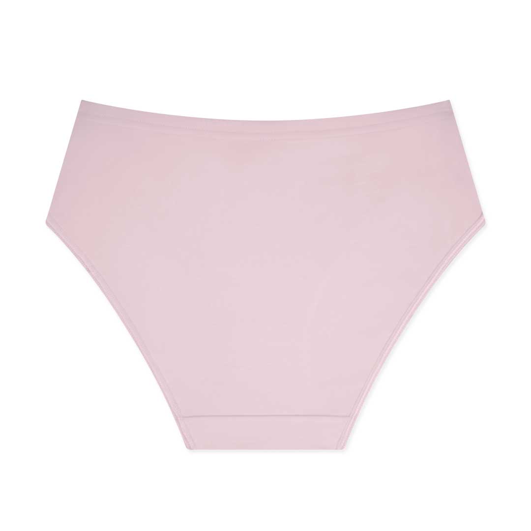 René Rofé Cotton Spandex Hi Cut Slip sgambato nero cotone
