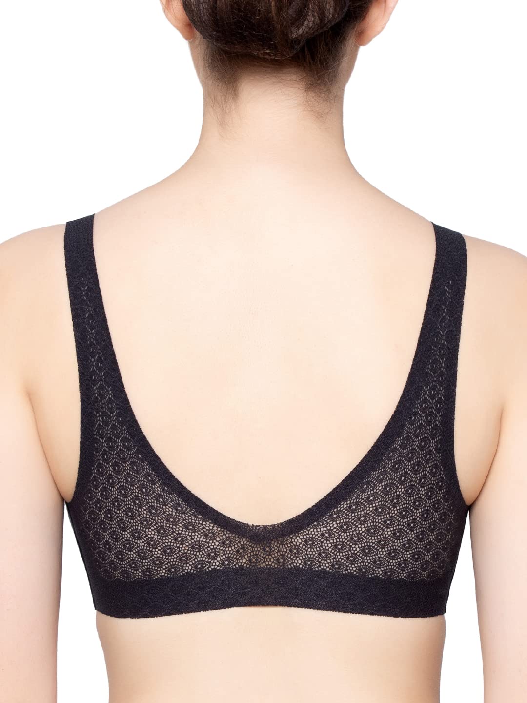 Sloggi Zero Feel Lace Bralette reggiseno M nero pizzo