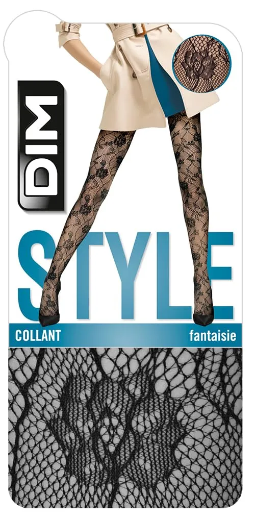 DIM Style Le Barocche 73D Collant Donna S-M Nero