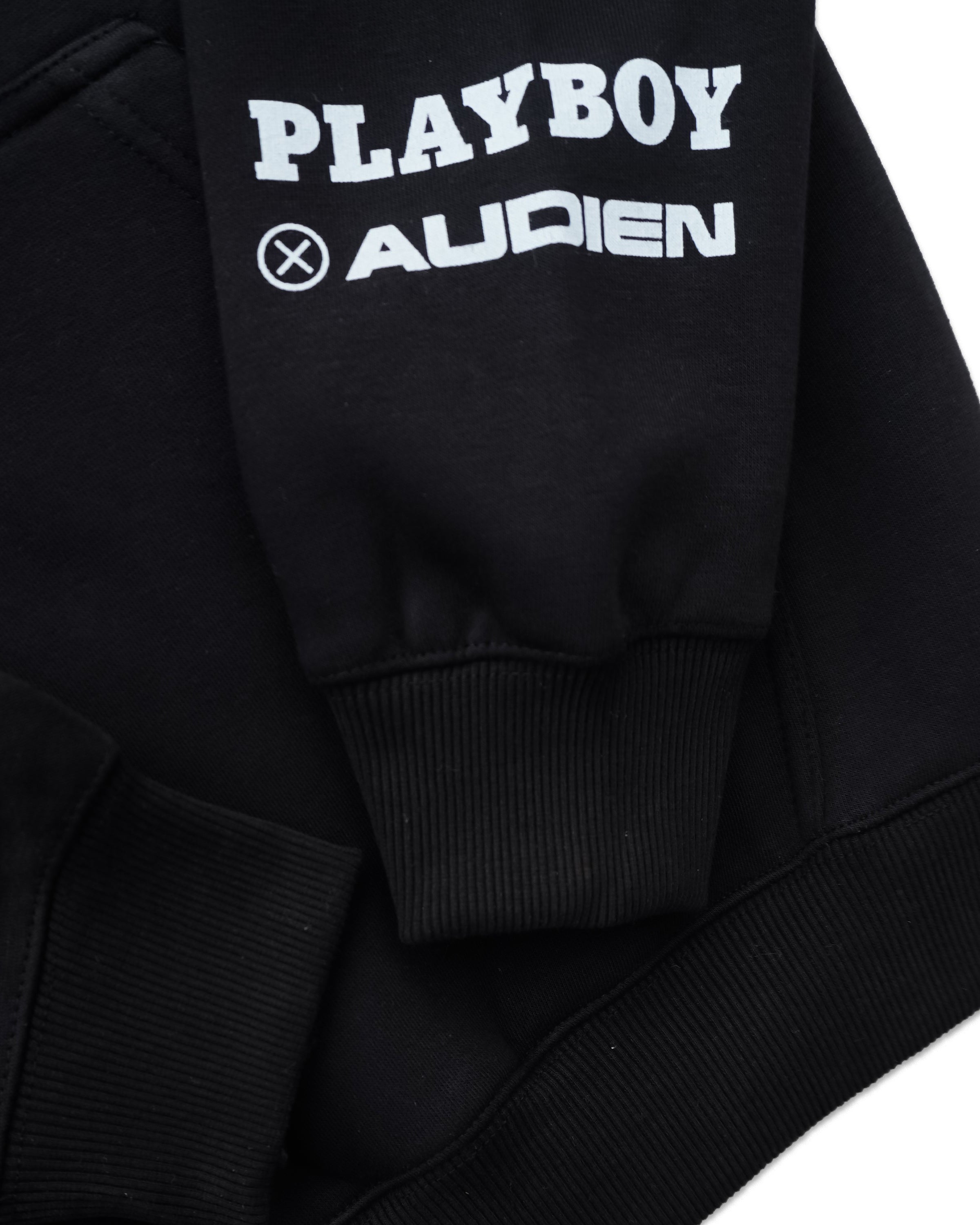 Playboy x Audien Chrome Heart felpa cappuccio nero