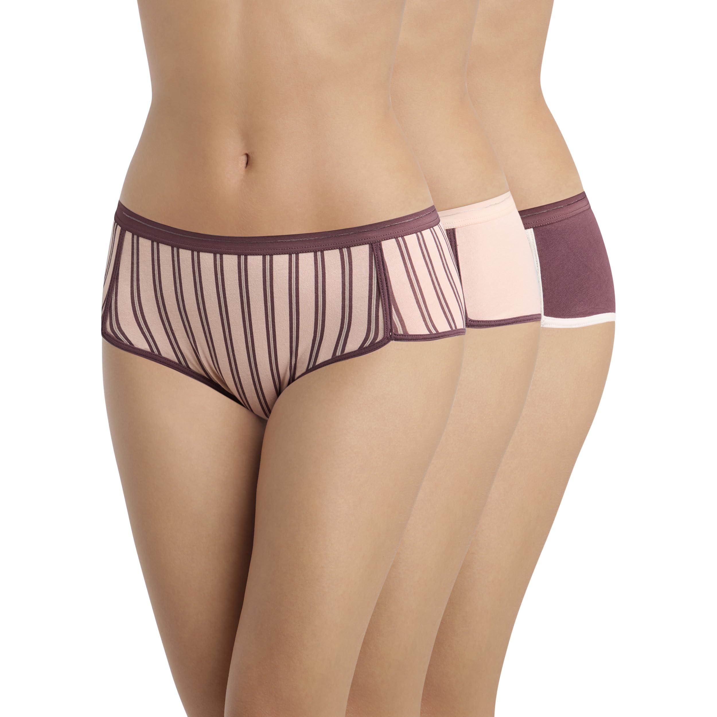 DIM Ines de la Fressange Shorty Cotone Slip 3 Pezzi Rosa