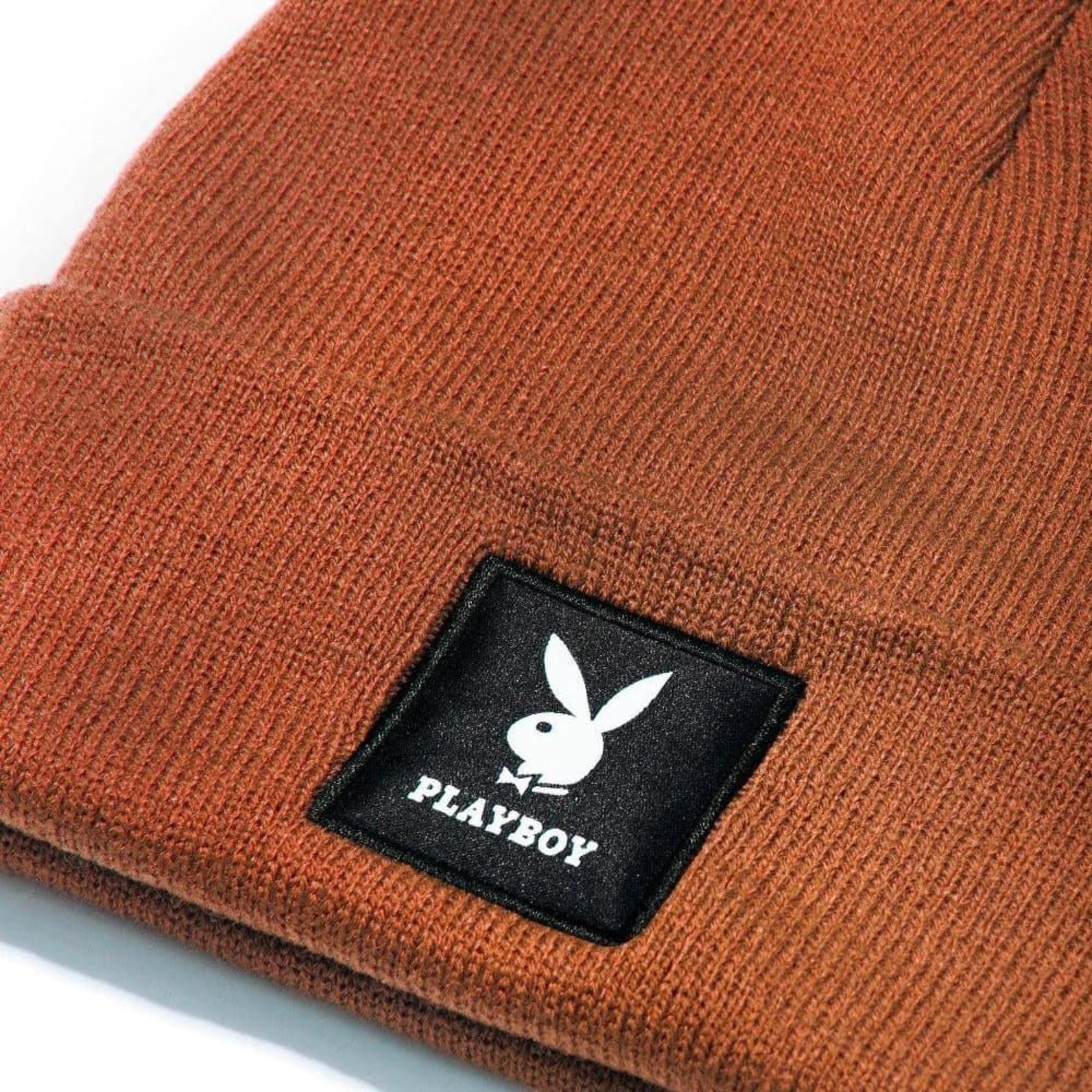 Playboy Knit Beanie berretto cobalt patch logo
