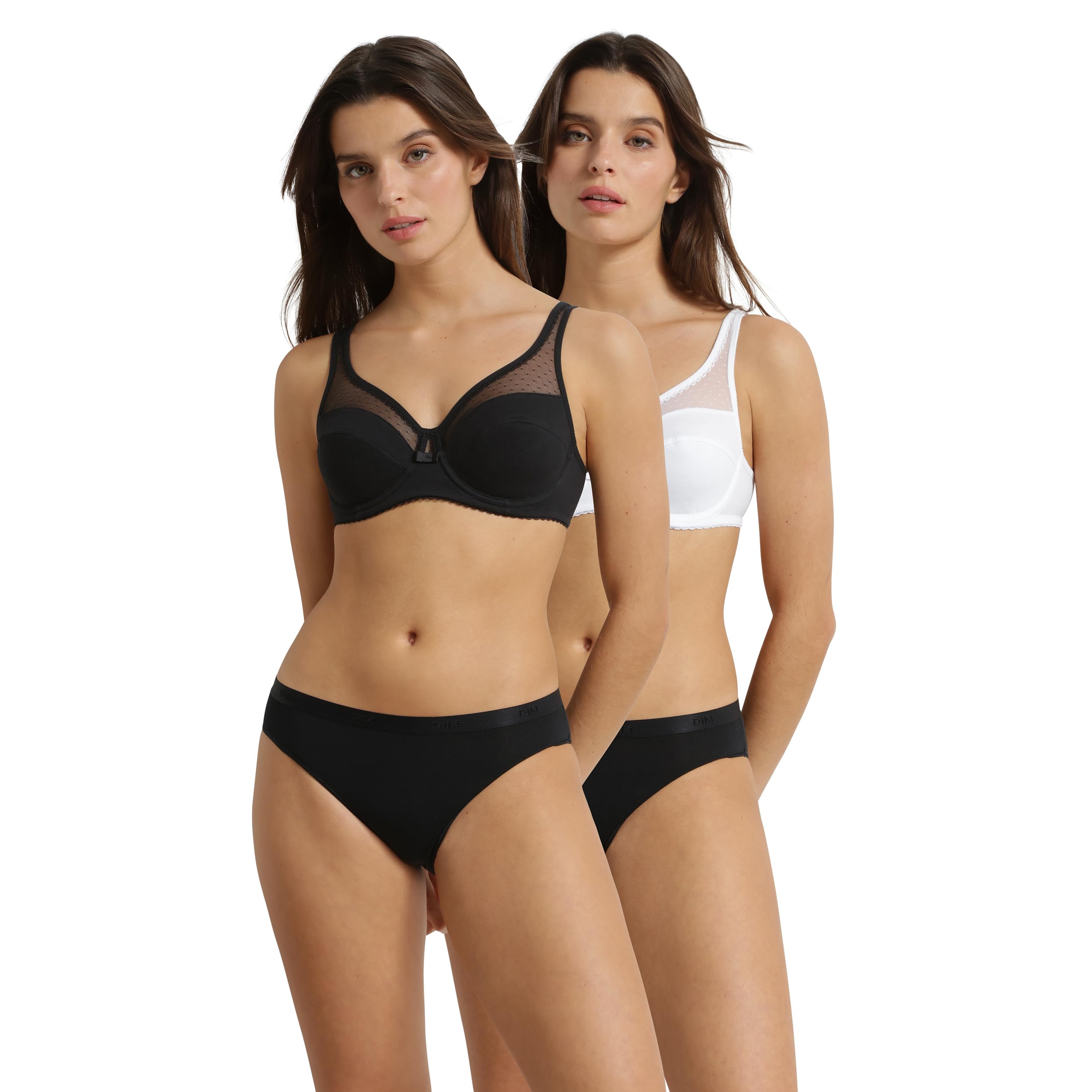 DIM Generous reggiseno cotone bio x2 taglia 3B