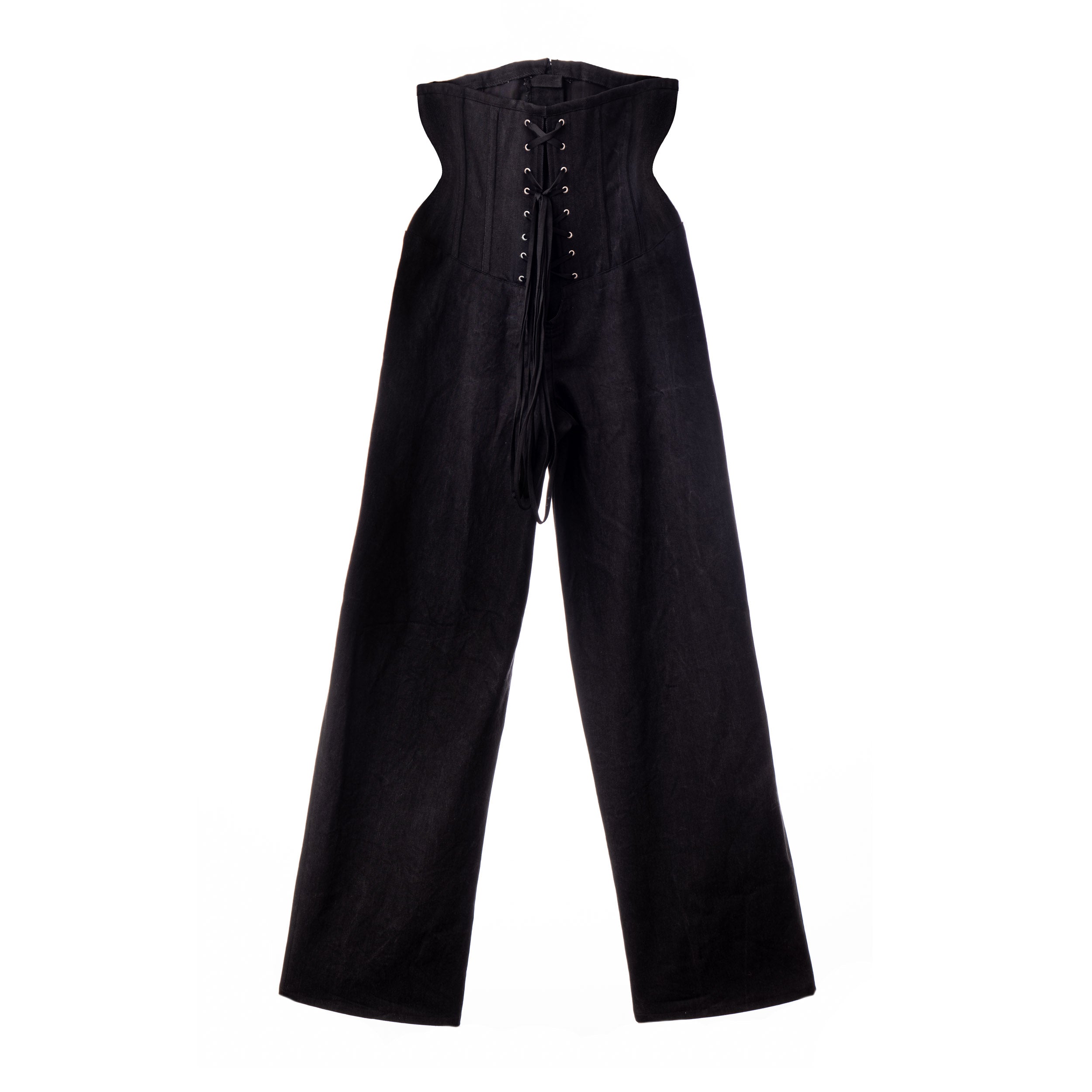 Lorenzo Seghezzi Corset Pants pantaloni corsetto coutil nero