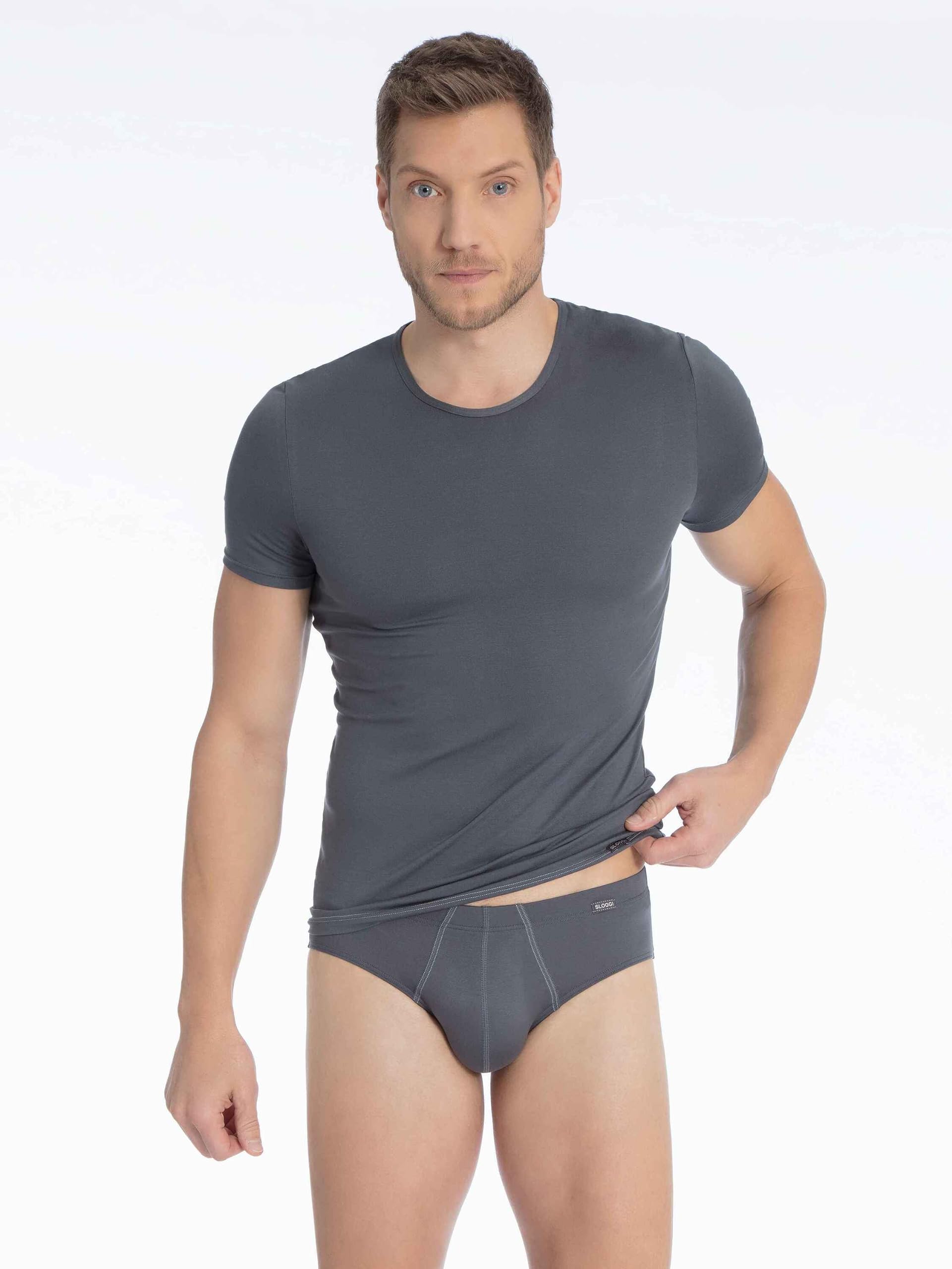 Sloggi Basic Soft Midi Uomo Cotone morbido