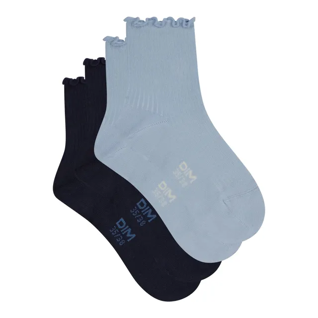 DIM Modal Volant calzini donna x2 morbidi