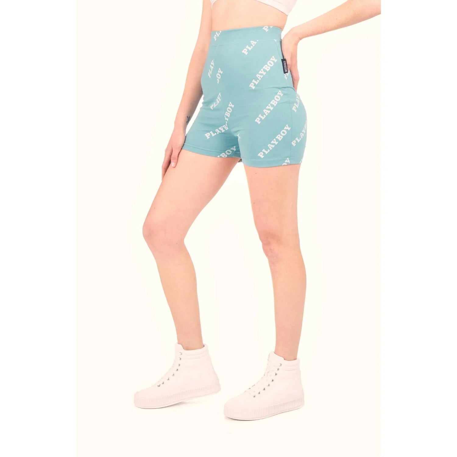 Playboy Repeating Masthead bike shorts vita alta